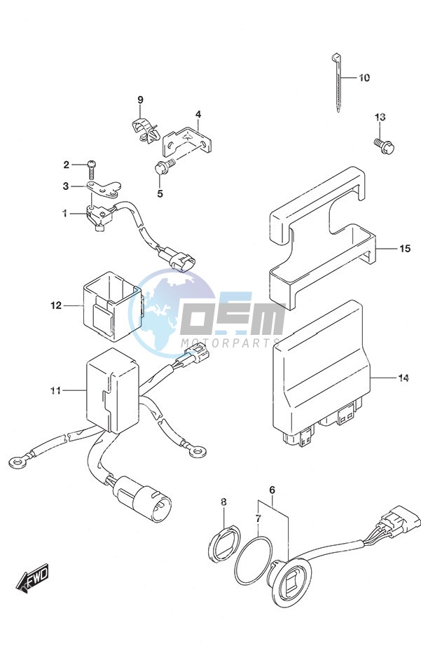 PTT Switch/Engine Control Unit