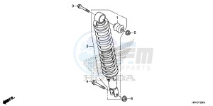 TRX500FE2G TRX500 Europe Direct - (ED) drawing REAR CUSHION