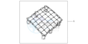 CBR125RW9 U / WH drawing RUBBER NET A