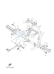 YFM250R YFM25RD RAPTOR 250 (1BTN 1BTP 1BTR) drawing STAND & FOOTREST