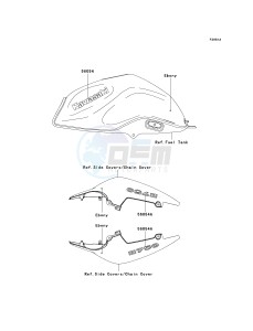 ZR 750 L [Z750 AU] (L7F-L8F) L7F drawing DECALS-- EBONY- --- L7F- -