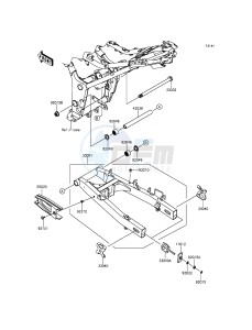 Z300_ABS ER300BFF XX (EU ME A(FRICA) drawing Swingarm