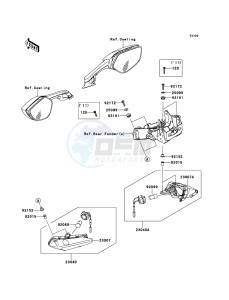 NINJA_ZX-10R_ABS ZX1000KEF FR XX (EU ME A(FRICA) drawing Turn Signals