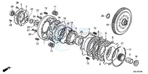 CRF50FE CRF50F Europe Direct - (ED) drawing CLUTCH