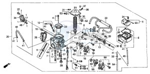 TRX500FA FOURTRAX FOREMAN drawing CARBURETOR