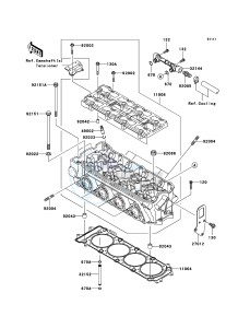 JET SKI ULTRA LX JT1500C8F EU drawing Cylinder Head