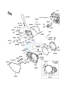 KX450F KX450EBF EU drawing Engine Cover(s)