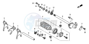 CBF600N drawing GEARSHIFT DRUM (CBF600S8/SA8/N8/NA8)