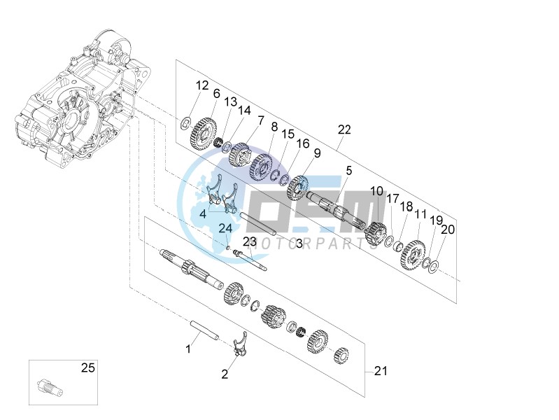 Gear box - Gear assembly