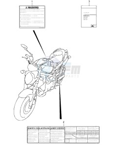 SFV650/A drawing LABEL (SFV 650A MODEL K9 - L4)