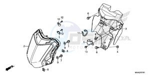 NC750SAG NC750S Europe Direct - (ED) drawing HEADLIGHT (LED)