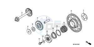 CBR600RA9 E / ABS MME drawing STARTING CLUTCH