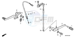 CB1000RA France - (F / CMF) drawing PEDAL