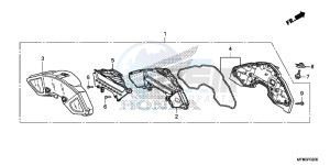 CB1000RAD CB1000R ABS E drawing METER