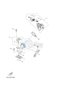 YP125RA X-MAX 125 ABS POLICE BELGIUM drawing INTAKE