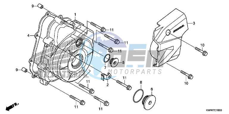 LEFT CRANKCASE COVER