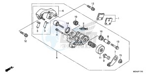 VFR1200XD Europe Direct - (ED) drawing PARKING BRAKE CALIPER