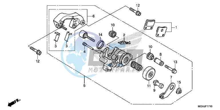 PARKING BRAKE CALIPER