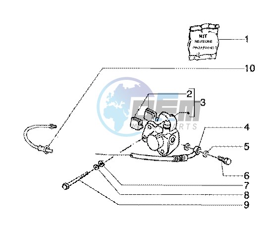 Front brake caliper