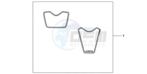 CBR1000RA9 Australia - (U / ABS SPC) drawing RACING STICKERSSET