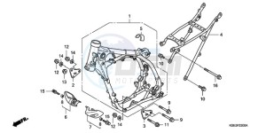 CRF150RB9 Australia - (U) drawing FRAME BODY