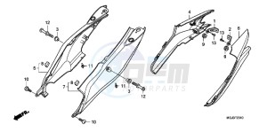 CBF1000FB drawing REAR COWL