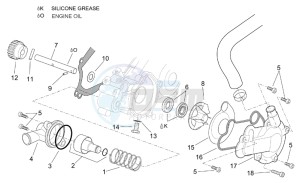 Pegaso 650 ie drawing Water pump