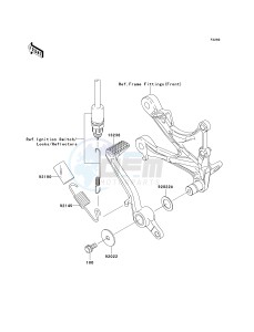 ZX636 C [NINJA ZX-6R] (C6F) C6F drawing BRAKE PEDAL_TORQUE LINK