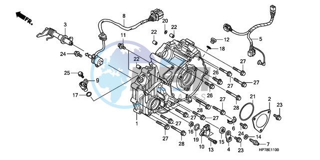 REAR CRANKCASE COVER