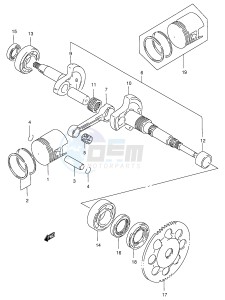 AE50 (E71) drawing CRANKSHAFT