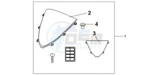 CBR1000RA9 Europe Direct - (ED / ABS MME) drawing WINDSCREEN