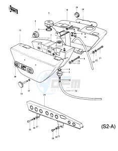 S2 A [MACH II] (-A) 350 [MACH II] drawing SIDE COVERS_OIL TANK_CHAIN COVER -- S2-A- -