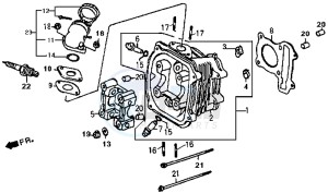 SUPER DUKE 125 drawing CYLINDER HEAD CPL