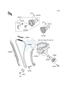 KX250F KX250YBF EU drawing Camshaft(s)/Tensioner