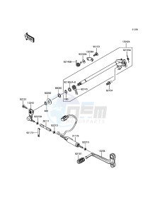 NINJA H2R ZX1000YHF EU drawing Gear Change Mechanism