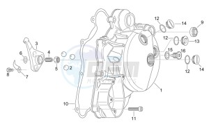 RS 125 drawing Clutch cover