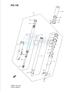 VL800 drawing FRONT DAMPER