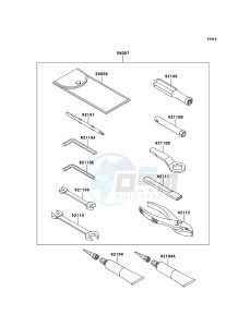 ZZR1400_ABS ZX1400FEFB FR GB XX (EU ME A(FRICA) drawing Owner's Tools