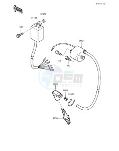 KX 500 A [KX500] (A1) [KX500] drawing IGNITION -- 83 A1- -