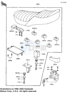 KZ 305 B [CSR BELT] (B1) [CSR BELT] drawing SEAT