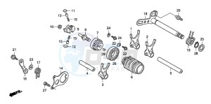 CRF150RB CRF150RB drawing GEARSHIFT DRUM