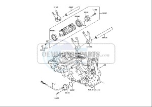 ZX-10R NINJA - 1000 cc (EU) drawing GEAR CHANGE DRUM