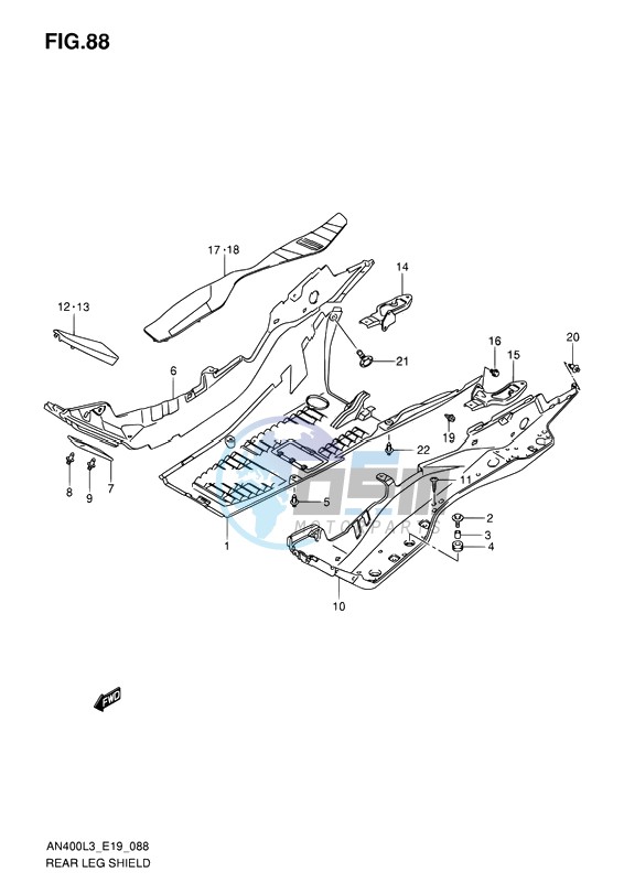 REAR LEG SHIELD