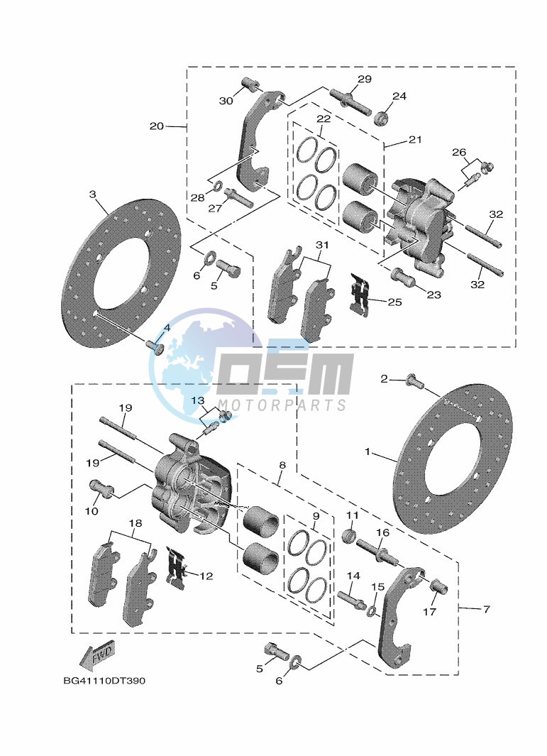 FRONT BRAKE CALIPER