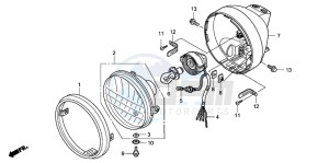 NVS504SH 502 drawing HEADLIGHT