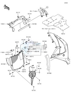 NINJA ZX-10R ZX1000SJF XX (EU ME A(FRICA) drawing Radiator