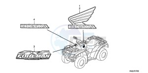 TRX500FPAC drawing EMBLEM/ MARK