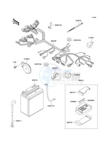 EN 500 C [VULCAN 500 LTD] (C6F-C9F) C9F drawing CHASSIS ELECTRICAL EQUIPMENT