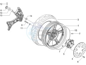 Runner 125 VX 4t e3 serie Speciale drawing Rear Wheel