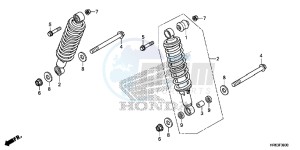 TRX500FA6G TRX500FA Australia - (U) drawing REAR CUSHION